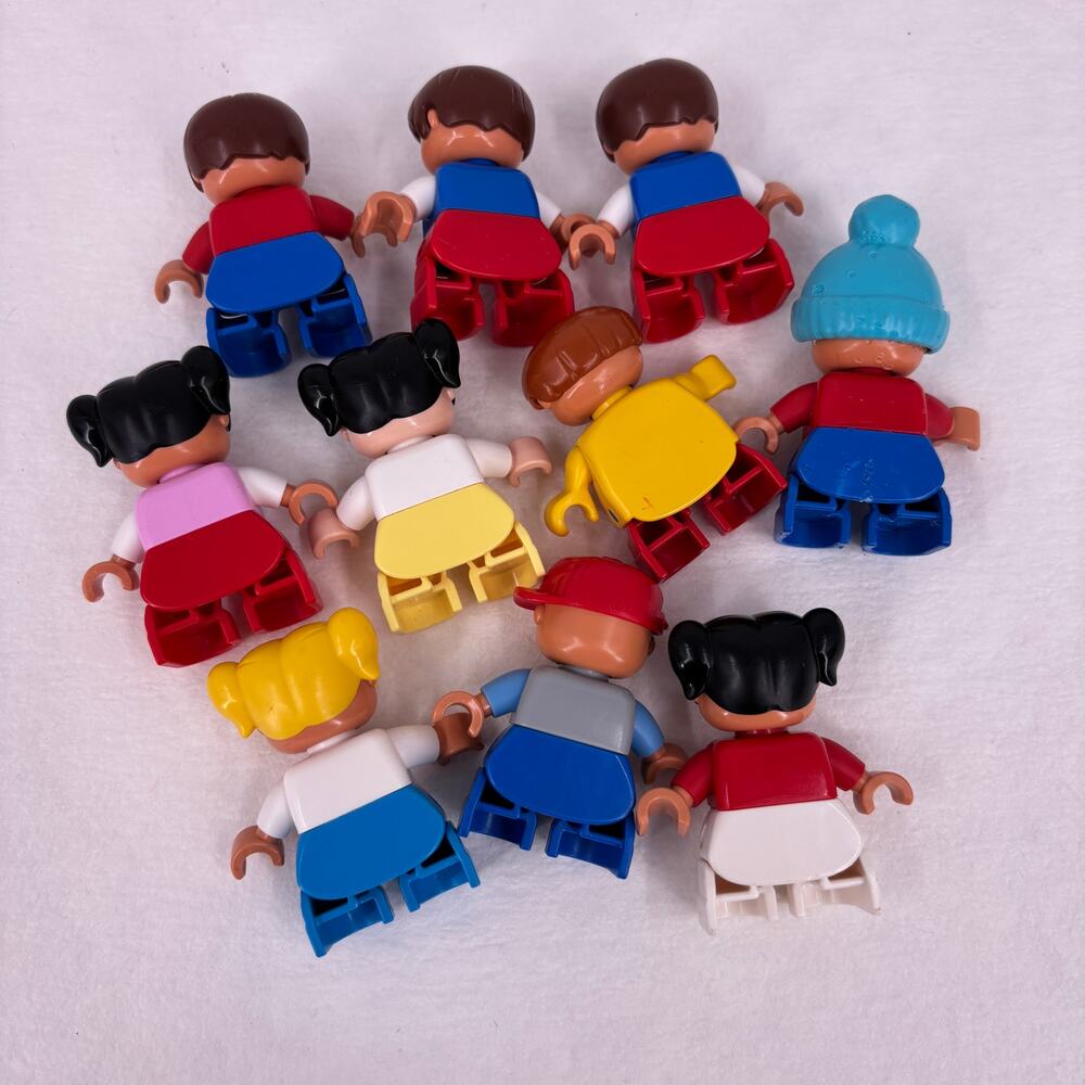 Lego Duplo Mini Toddler Figures Lot of 10 Girls Boys Variety Minifigures Blocks - Picture 6 of 8